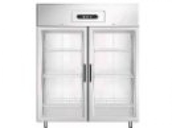 Frigorifero Forcar G-GN 1410TNG inox 1400 litri, positivo + 2/+8° porte a vetri.