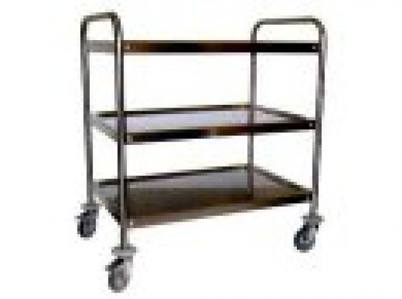 Carrello di servizio inox 3 piani cm.80x50 TN 9354