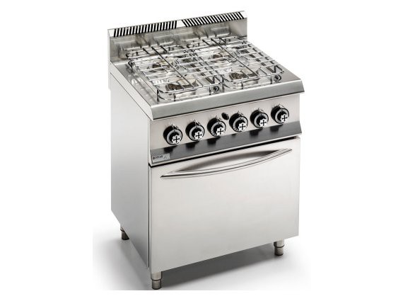 Cucina 4 fuochi con forno elettrico Offcar Unico 650 6UCBG14FV
