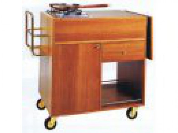 Carrello flambč CF 1202 due fuochi separati.