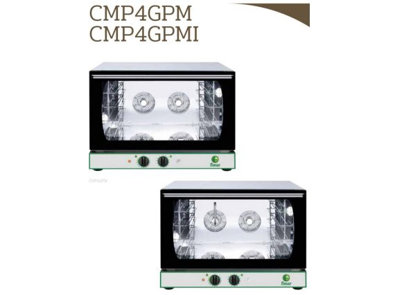 Forno convezione meccanico Fimar CMP4GPM 4 teglie GN 1/1 o 60x40 con umidificatore.