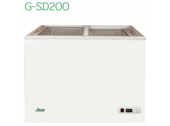 Congelatore vetri scorrevoli Forcar mod. G-SD200S 197 litri.