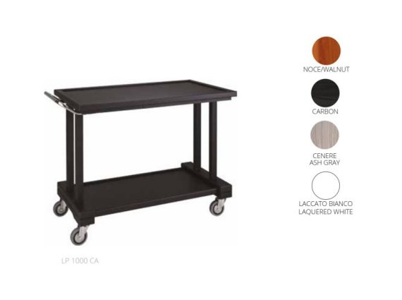 Carrello di servizio legno massello 2 piani LP 1000.