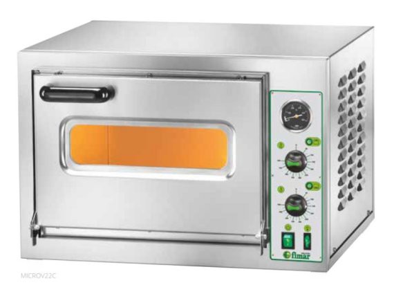 Forno per pizza elettrico Fimar mod. MicroV22C porta con vetro