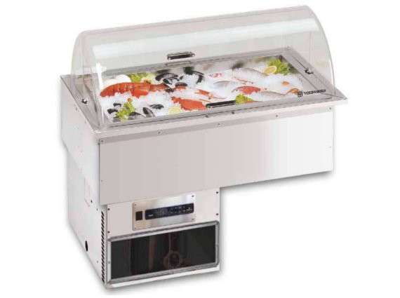 Vetrina refrigerata per pesce Nettuno