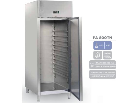 Frigorifero PA 800TN inox 800 litri, positivo + 2/+8°.