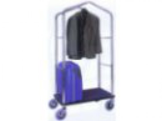 Portavaligie con appendiabiti cromato PV 4056.