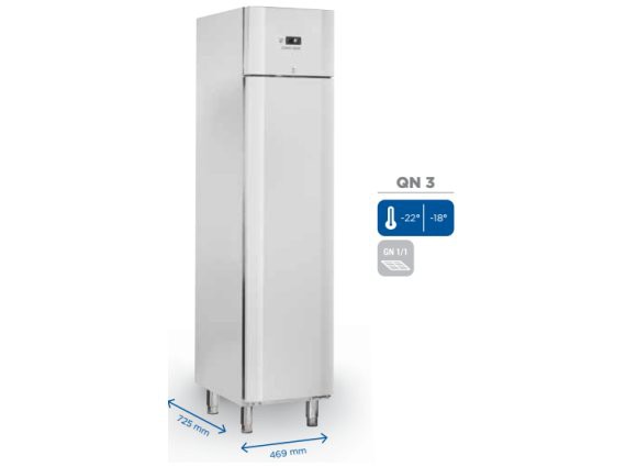 Frigorifero QN 3 GN 1/1 inox 235 litri, - 18 / -22°.