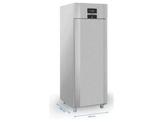Frigorifero QN 7 inox 550 litri, - 18 / -22°.