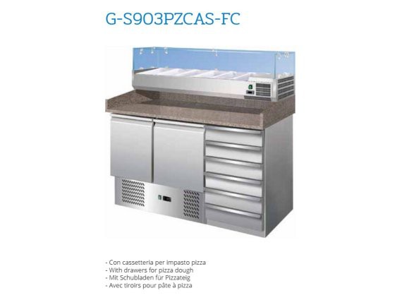 Banco refrigerato pizzeria Forcold mod.G- S903PZCAS-FC