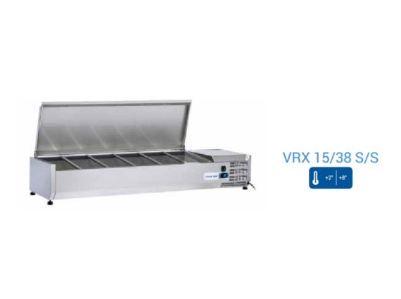 Vetrina refrigerata per banco pizza VRX15/38 S/S