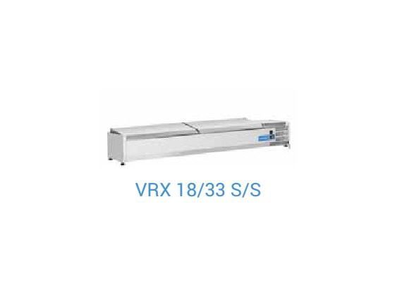 Vetrina refrigerata per banco pizza VRX18/33 S/S