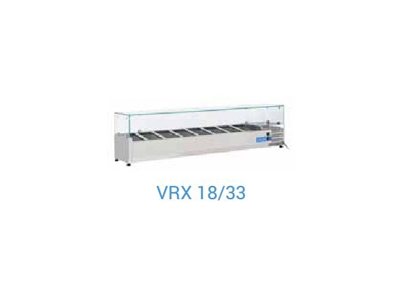Vetrina refrigerata per banco pizza VRX18/33.