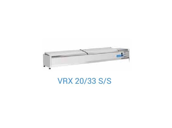 Vetrina refrigerata per banco pizza VRX20/33 S/S