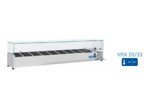 Vetrina refrigerata per banco pizza VRX20/33.
