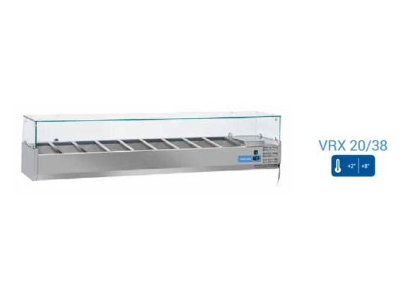 Vetrina refrigerata per banco pizza VRX20/38.