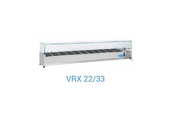 Vetrina refrigerata per banco pizza VRX22/33.