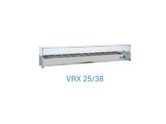 Vetrina refrigerata per banco pizza VRX25/38.