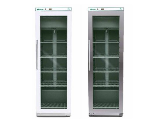 Frigorifero inox Forcar porta vetrata ventilato G-ERV400GSS 0/+8° litri 300