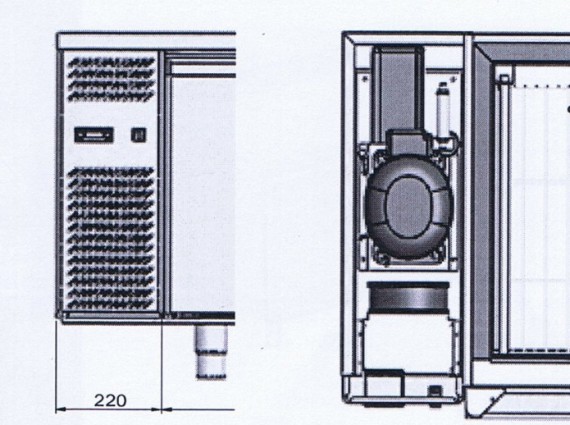 Tavolo refrigerato Daiquiri SP60 Smart 700 GN 2 porte 0/8° - 1